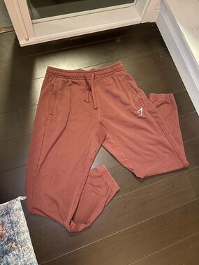 Gymshark Men’s Rust Jogger Sweatpants - Deep Terracotta